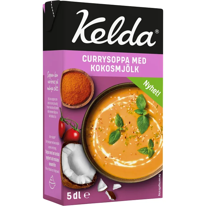 Soppa Currysoppa med Kokosmjölk 500ml Kelda