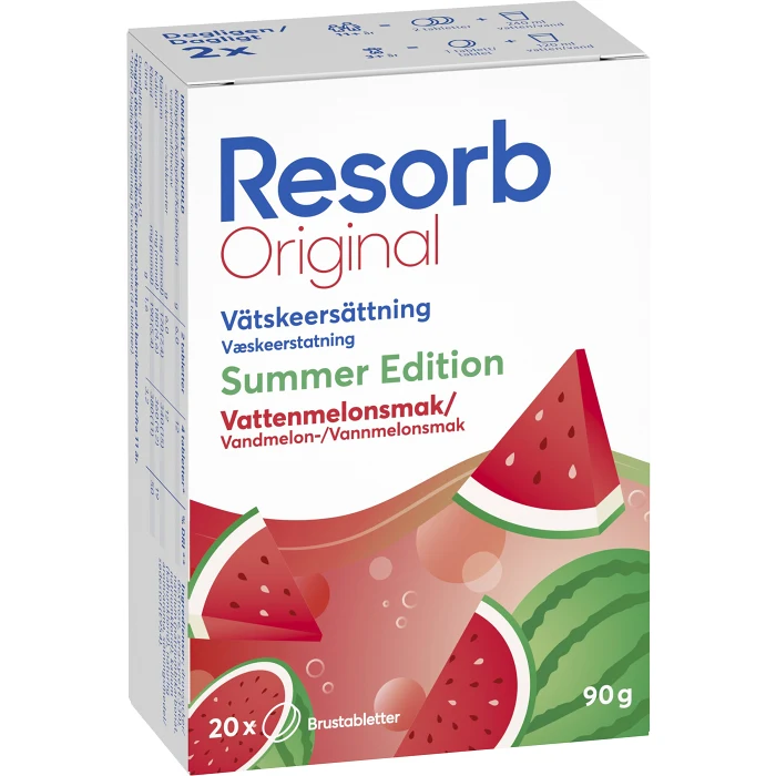 Vätskeersättning Resorb Orginal Summer Edition Vattenmelon 90g Resorb