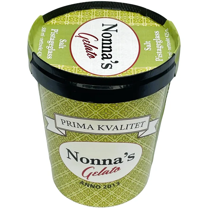 Salt pistageglass 500ml Nonnas Gelato