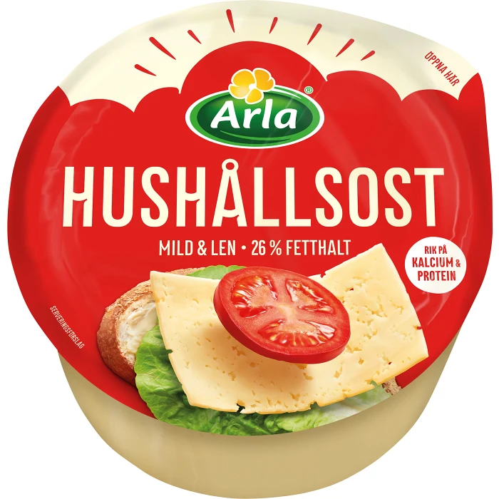 Hushållsost mild 26% ca 1,1kg Arla