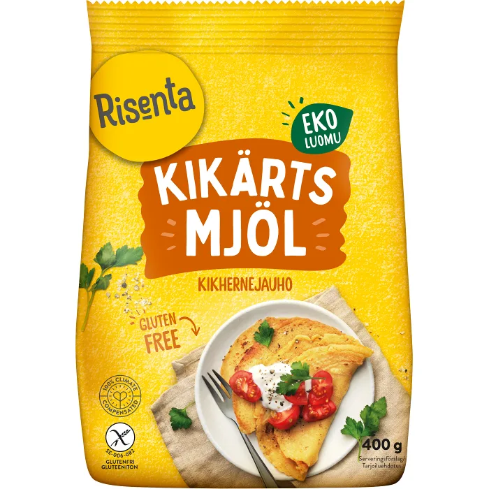 Kikärtsmjöl Ekologisk 400g Risenta