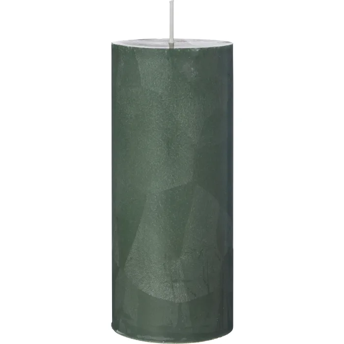 Blockljus stearin mörk grön ICA
