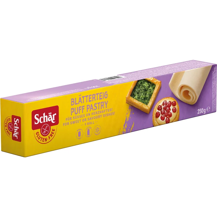 Millefoglie Smördeg Glutenfri Laktosfri Fryst 250g Schär
