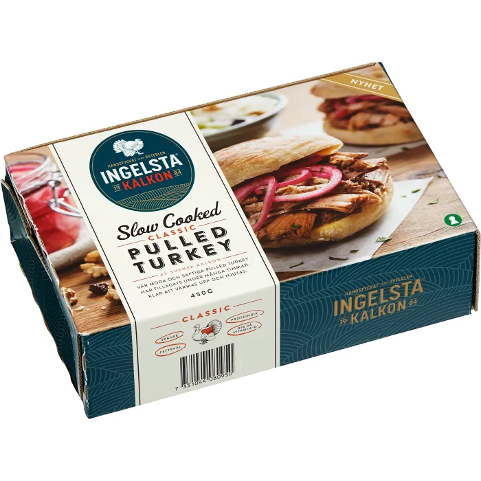 Pulled turkey 450g Ingelsta kalkon