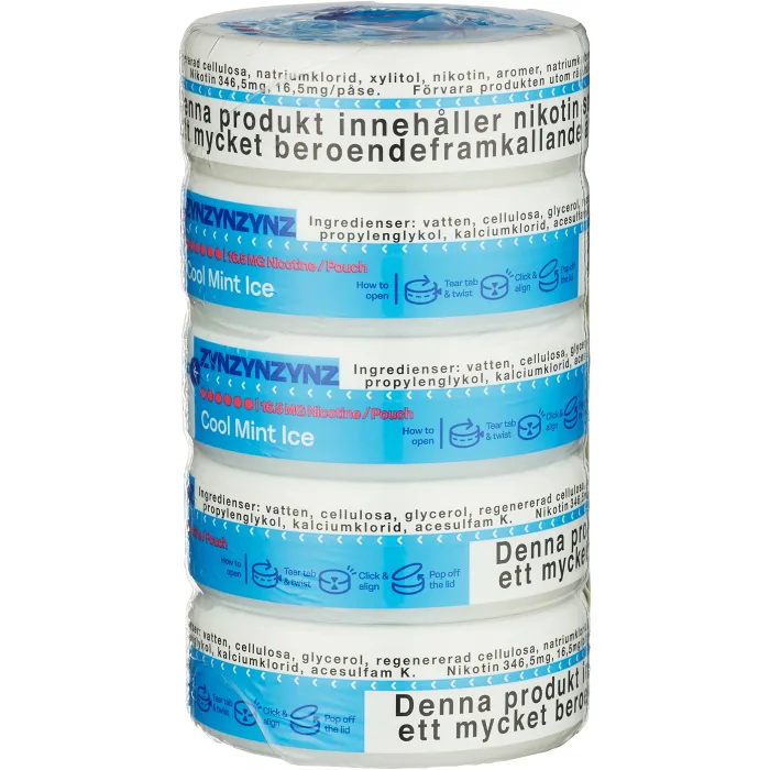 ZYN Cool Mint Ice Slim S6 5xStock