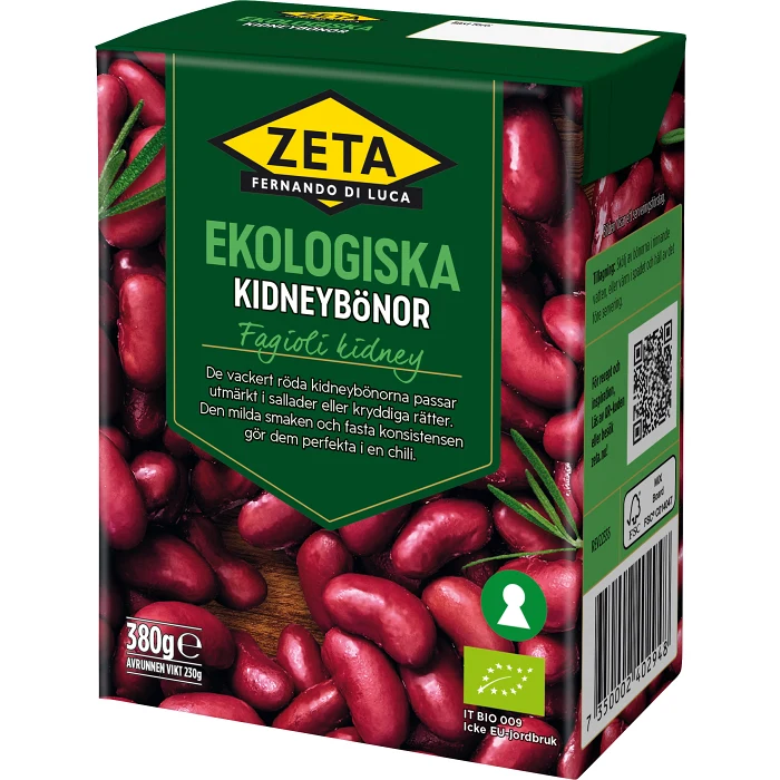 Kidneybönor Ekologisk 380g Zeta