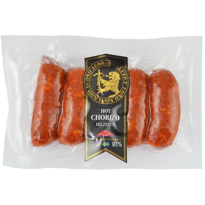 Kryddkorv Chorizo Belzebub Het 93% Kötthalt 230g Hirschmans Charkuteri