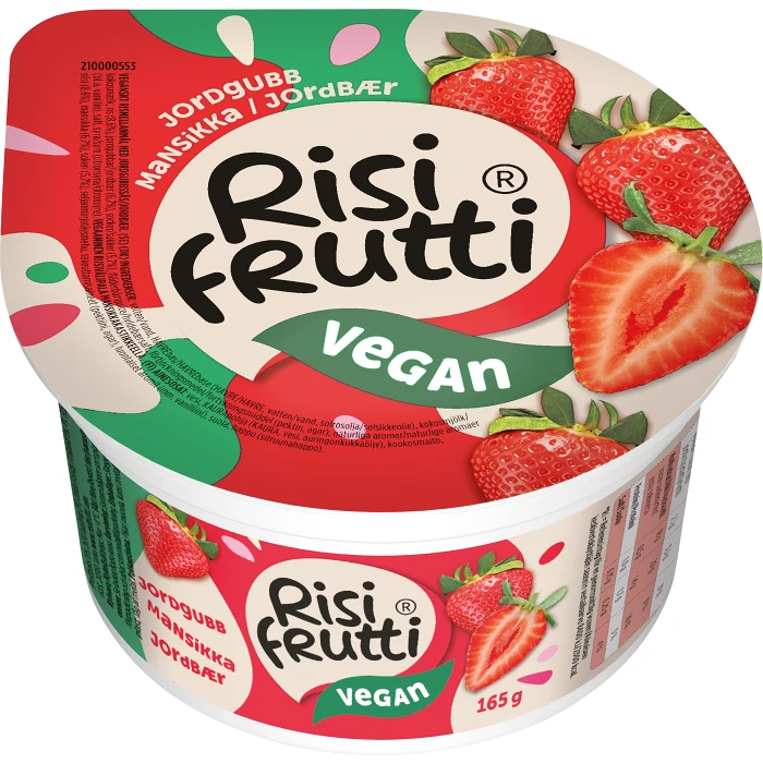 Mellanmål Jordgubb Vegansk 165g RisiFrutti