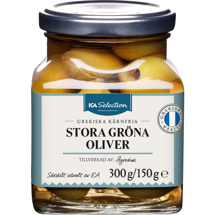 Oliver stora gröna 300g ICA Selection
