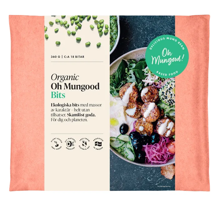 Organic mung bean bits 360g Oh Mungood
