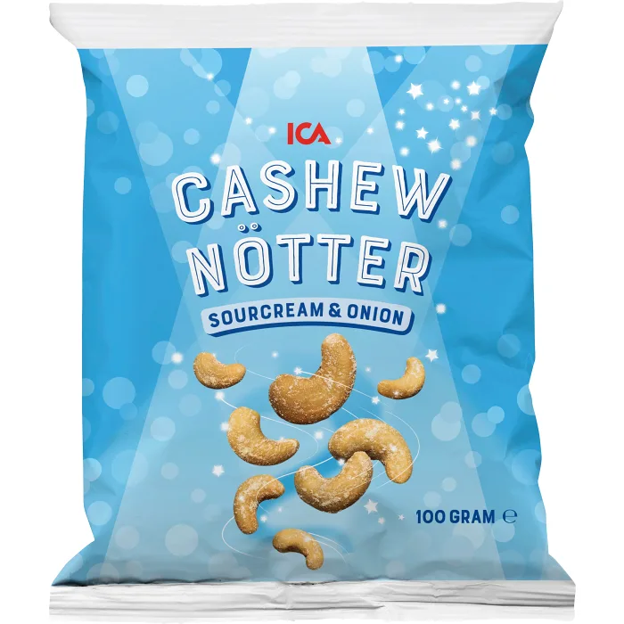 Cashewnötter Sourcream & onion 100g ICA