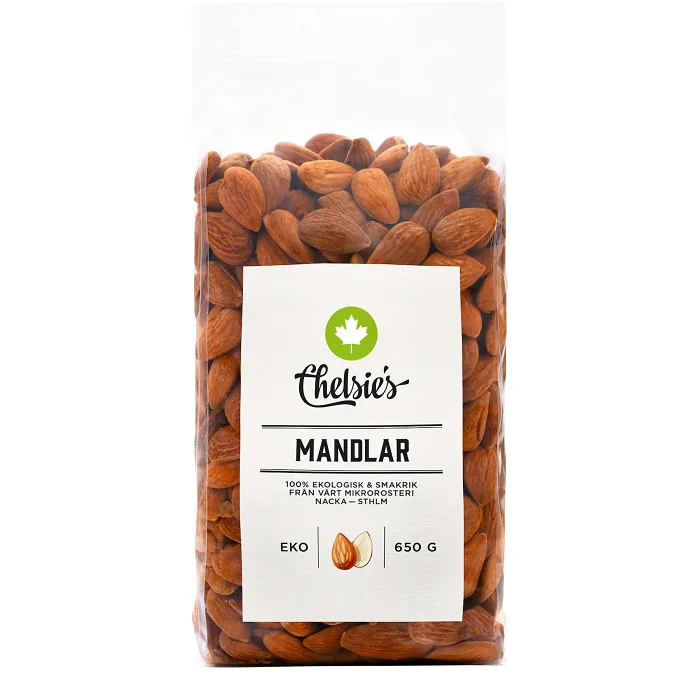 Mandlar Ekologisk 650g Chelsie's