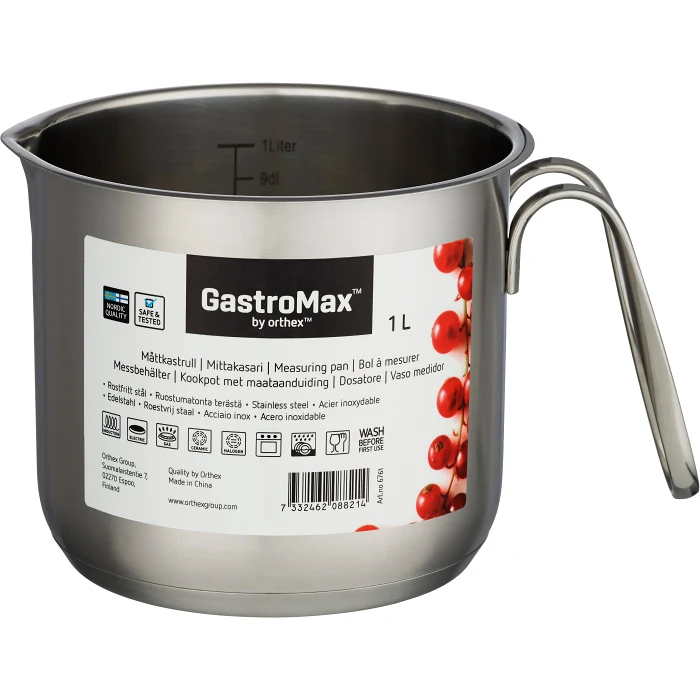 Måttkastrull 1l Gastromax