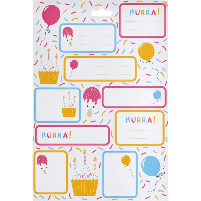Klisteretikett Hurra
