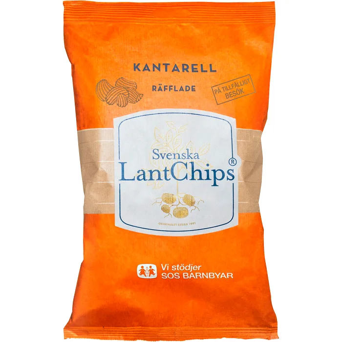 Chips Kantarell Räfflade 200g Svenska LantChips