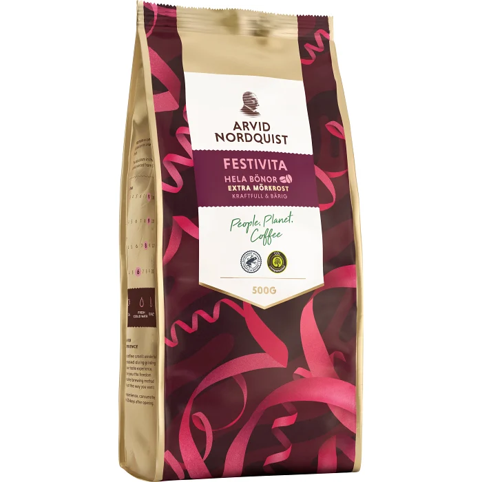 Kaffe Festivita Hela bönor 500g Arvid Nordquist