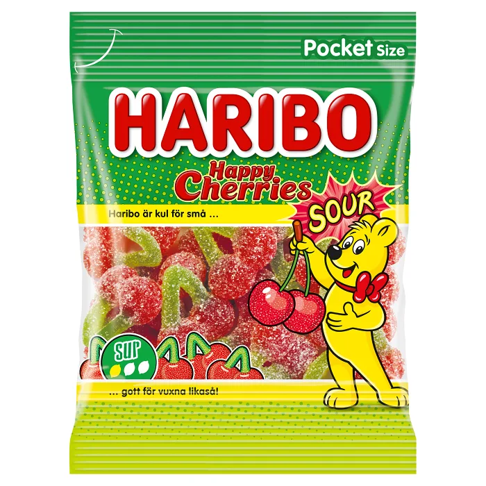 Godis Happy Cherries Sour 75g Haribo