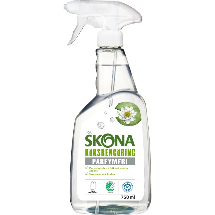 Köksrengöring Parfymfri 750ml Miljömärkt ICA Skona