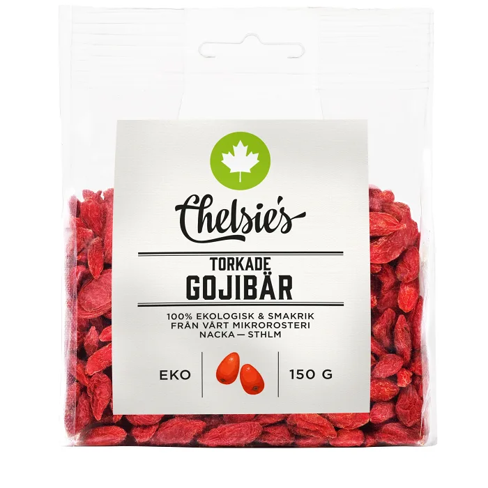 Gojibär Torkade Ekologisk 150g Chelsie's