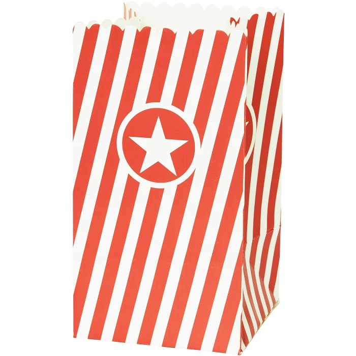 Snacksbägare Röd 6-p
