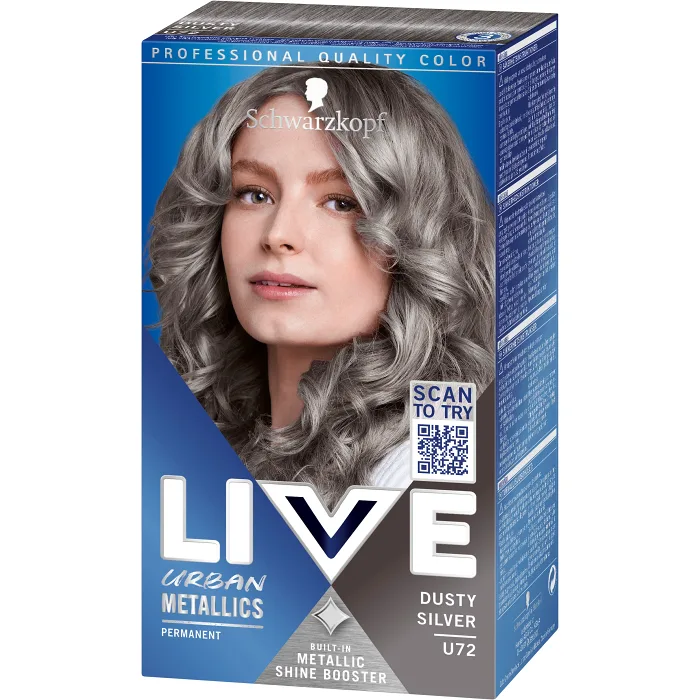 Hårfärg Live U72 Dusty Silver 1-p Live Ultra brights