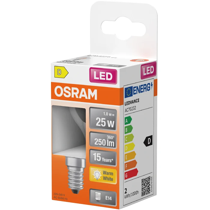 LED Klot E14 250lm(25W) Osram