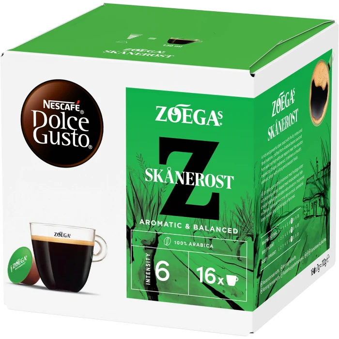 Kaffekapslar Zoégas Skånerost 16-pack Dolce Gusto