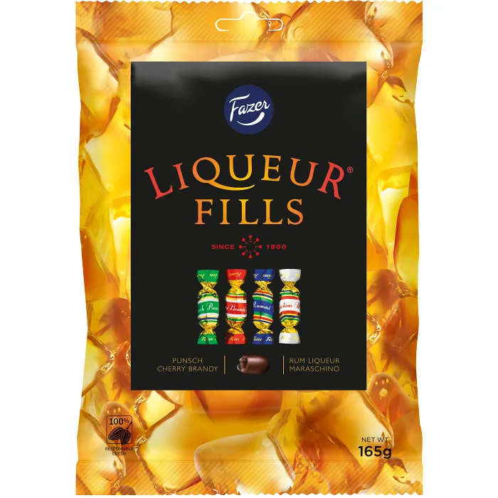 Chokladpralin Liqueur Fills 165g Fazer