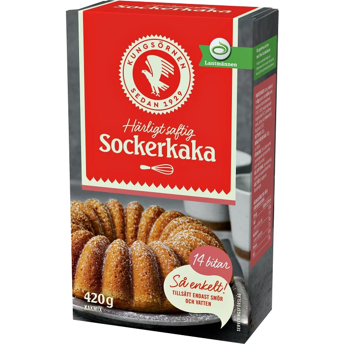 Sockerkaka 420g Kungsörnen