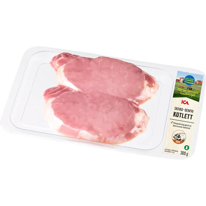 Kotlett Färsk Skivad Benfri 300g ICA