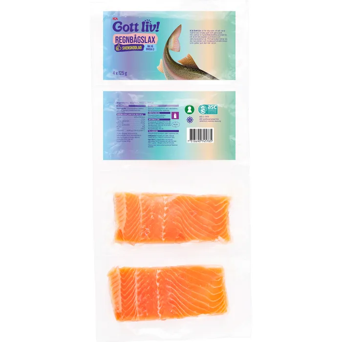 Odlad Regnbågslax 4-p 500g ICA Gott Liv