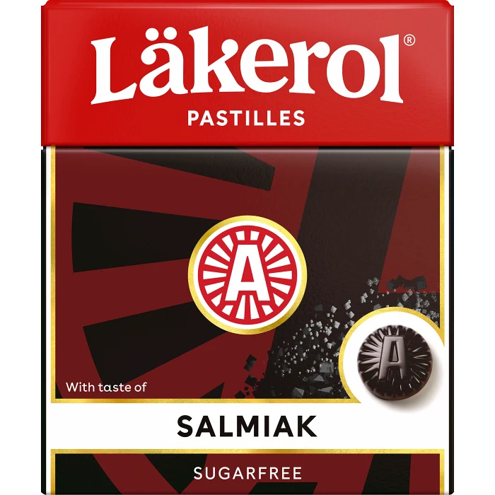 Halstabletter Salmiak 25g Sockerfri Läkerol