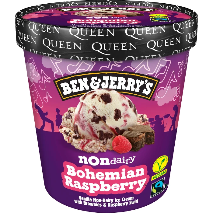 Glass Bohemian Raspberry non dairy 465ml Ben & Jerrys