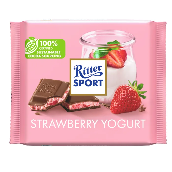 Chokladkaka Strawberry Yogurt 100g Ritter