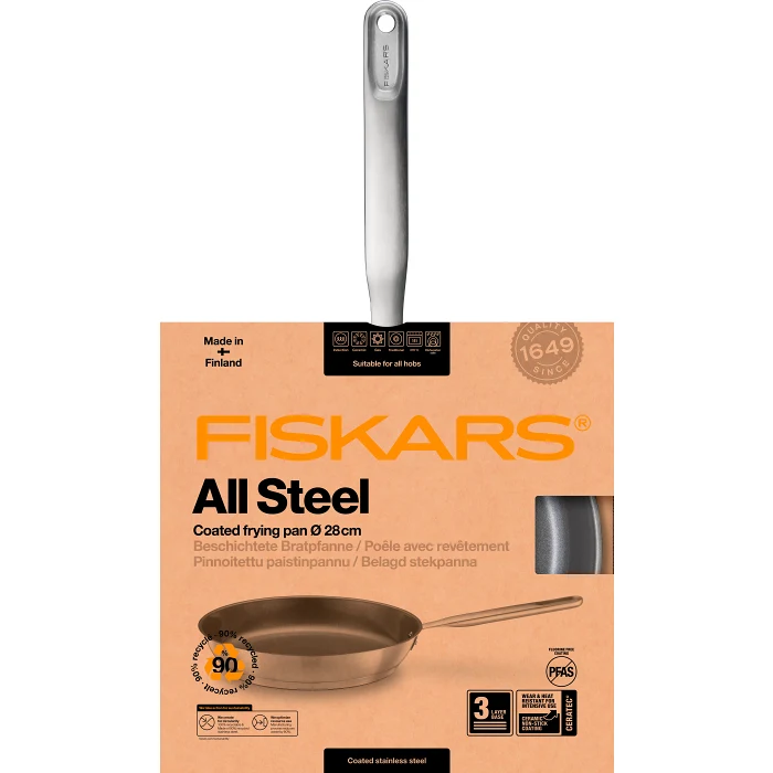Stekpanna 28 cm All Steel Fiskars