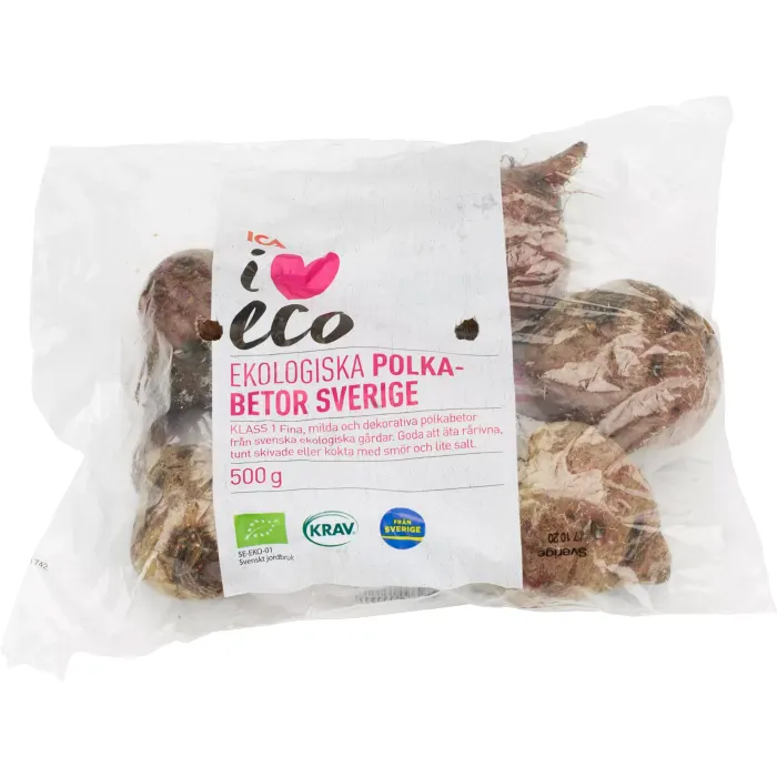 Polkabeta Påse 500g KRAV Klass 1 ICA I love eco