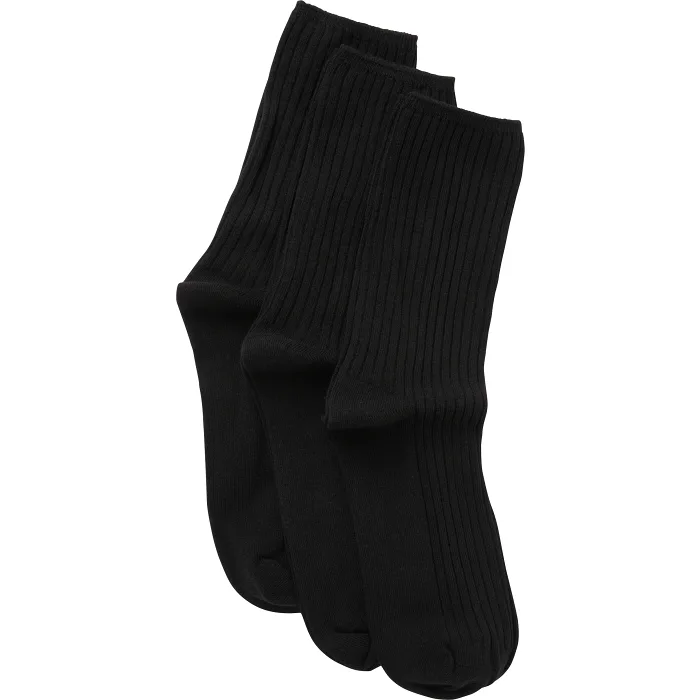 Strumpa 3p ribb svart 39/41 mywear