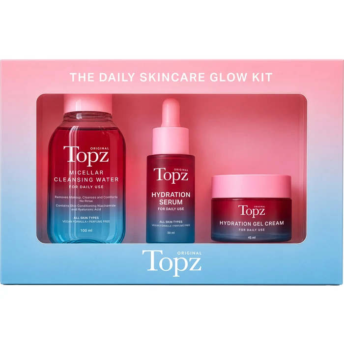 Presentförpackning Daily Skincare Glow Kit 135ml Topz