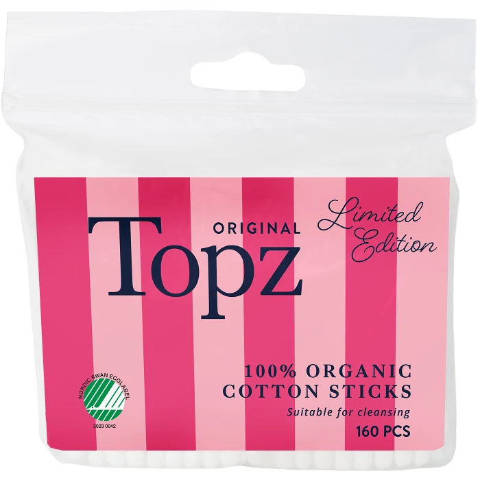 Bomullspinnar Premium Refill 160-p Topz