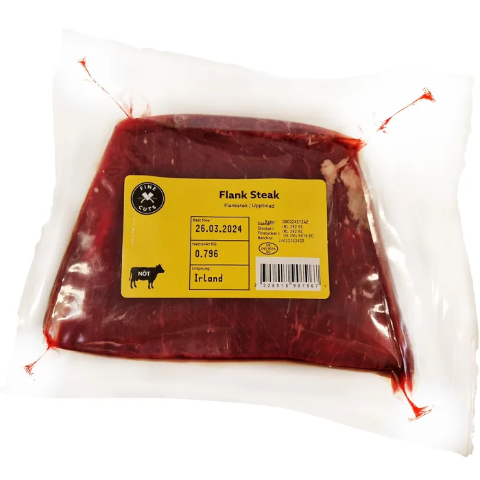 Flanksteak frystinad ca 1kg Hacksta Köttdisk
