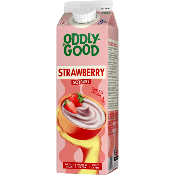 Sojagurt Jordgubb 1,9% 1000g Oddlygood®