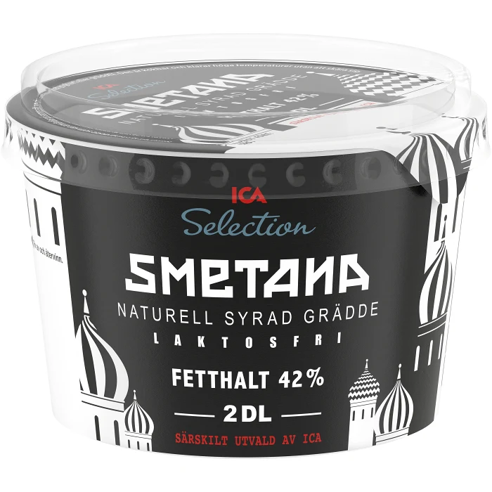 Smetana Laktosfri 42% 2dl ICA Selection