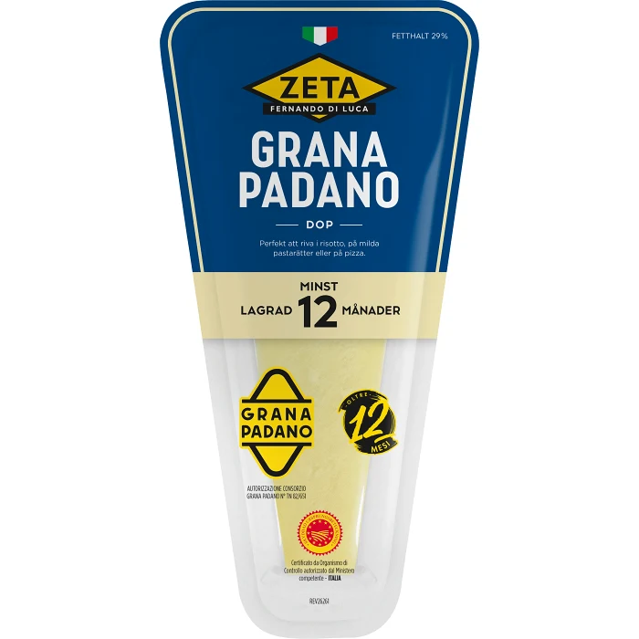 Grana Padano 12 m 150 g Zeta