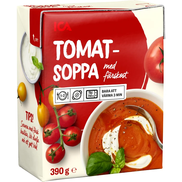 Tomatsopp Färskost ICA 390 g