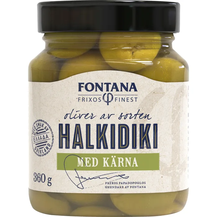 Oliver Gröna med kärnor 380g Fontana