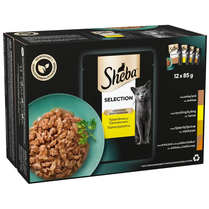 Kattmat Fågel 1.02kg 12-p Sheba