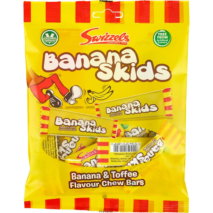Godis Banana skids 120g Swizzels