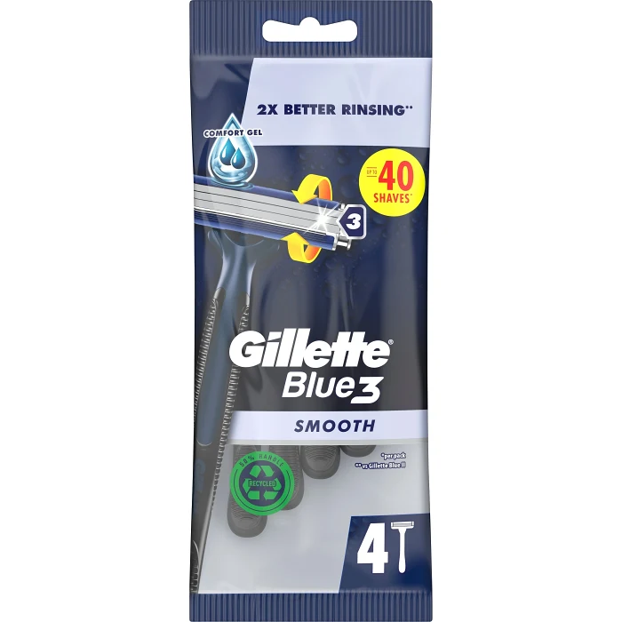 Rakhyvel Blue 3 Smooth 4-p Gillette
