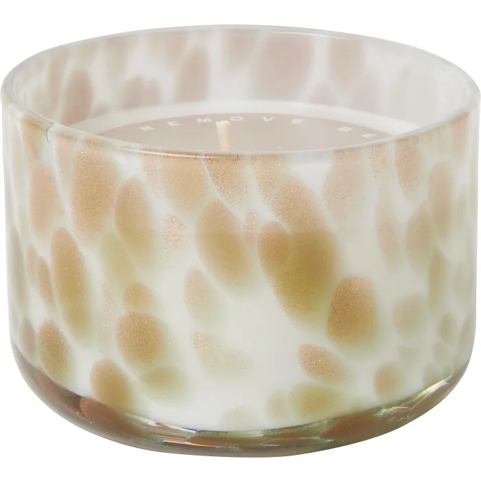 Doftljus sparkly vit/guld H8cm ICA