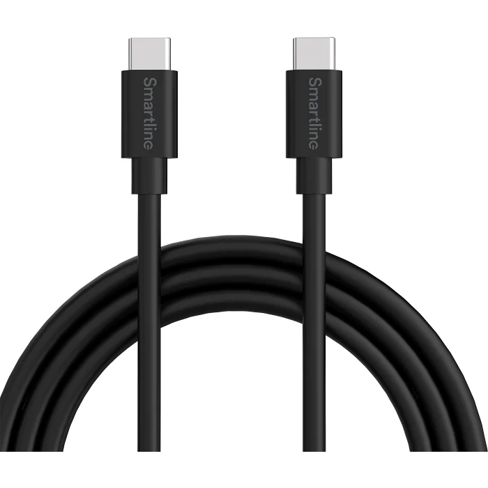 USB-C till USB-C 2m svart Smartline